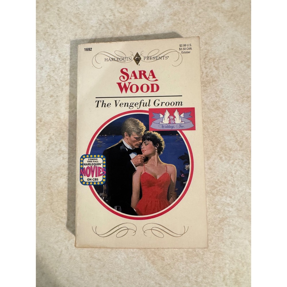 Sara Wood The Vengeful Groom Harlequin Presents 1692 Vintage Romance Novel 1994